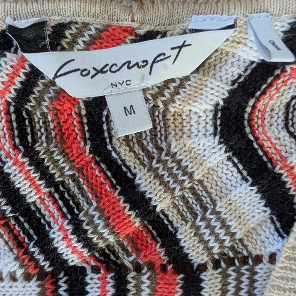 Foxcroft Zigzag Patterned Sweater Vest - image 2